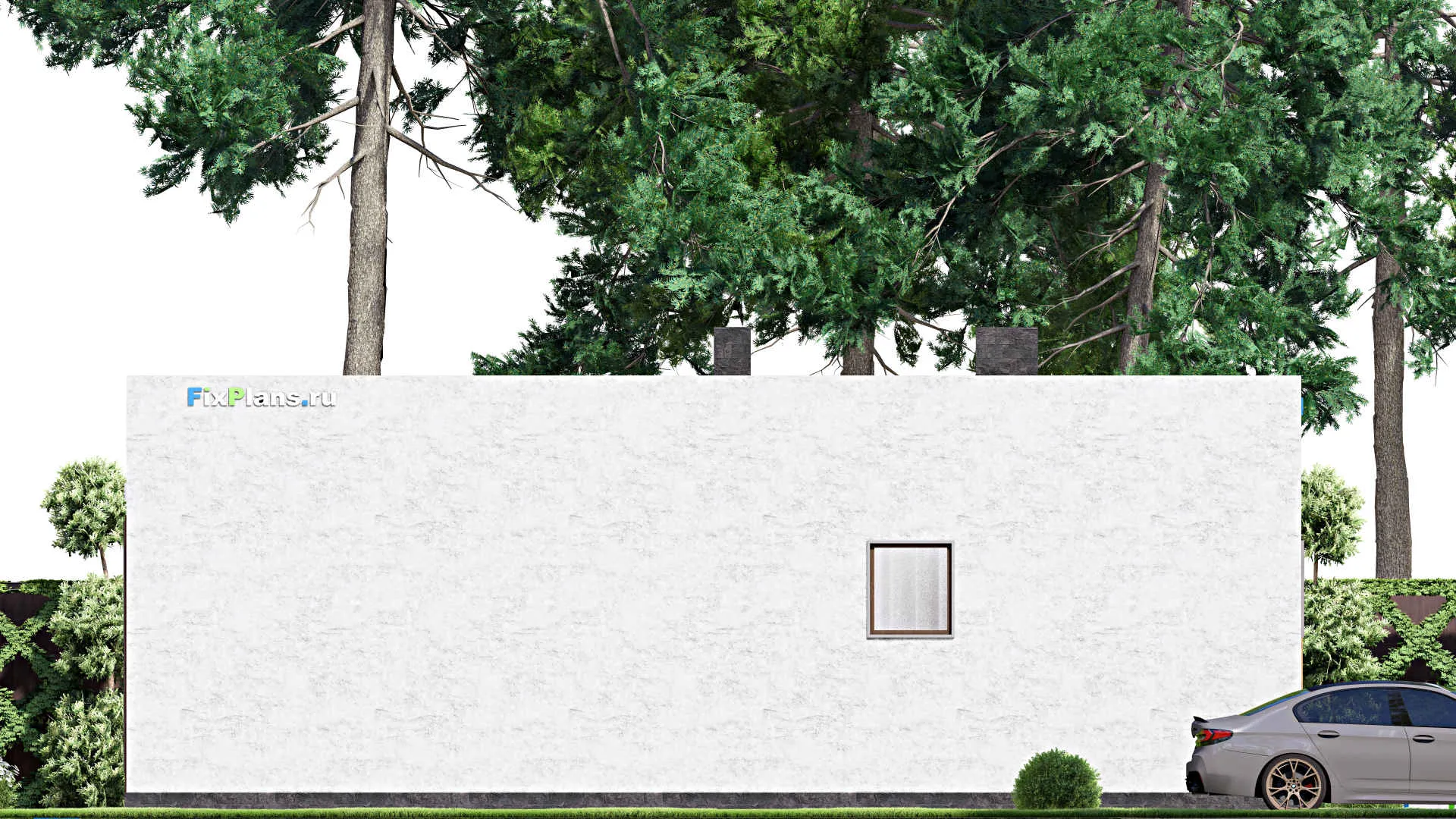 F-14984 - Проект бани 7 на 13, площадью 60 м² с 2 санузлами