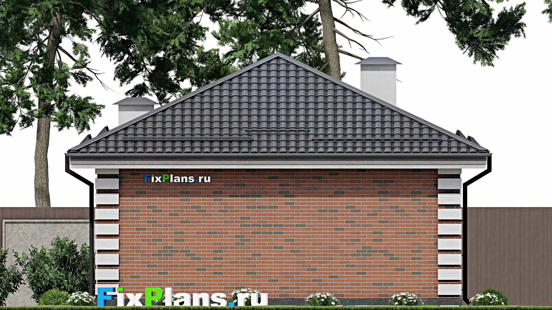 F-5579 - Проект бани 9 на 9, площадью 80 м² с комнатой отдыха, терассой и 2 санузлами