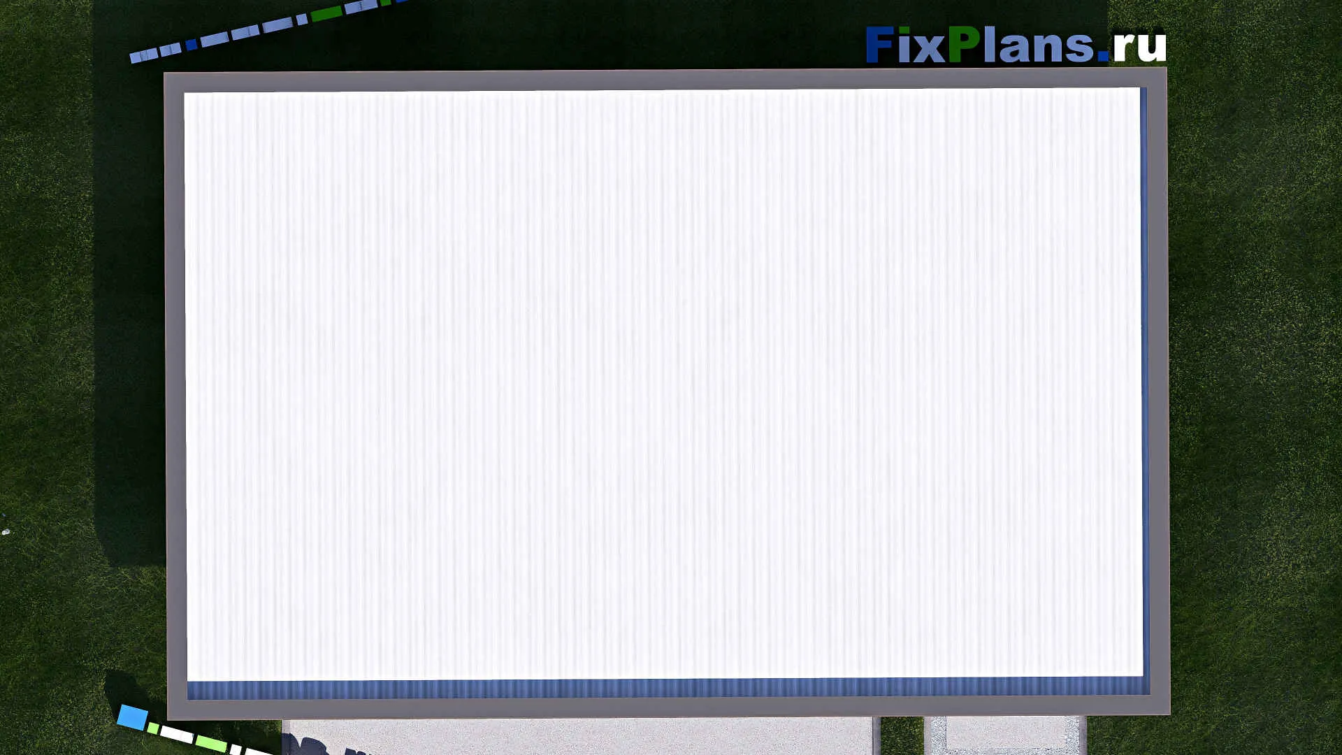 F-21140 - Проект гаража 7 на 12, площадью 70 м² на 2 машиноместа