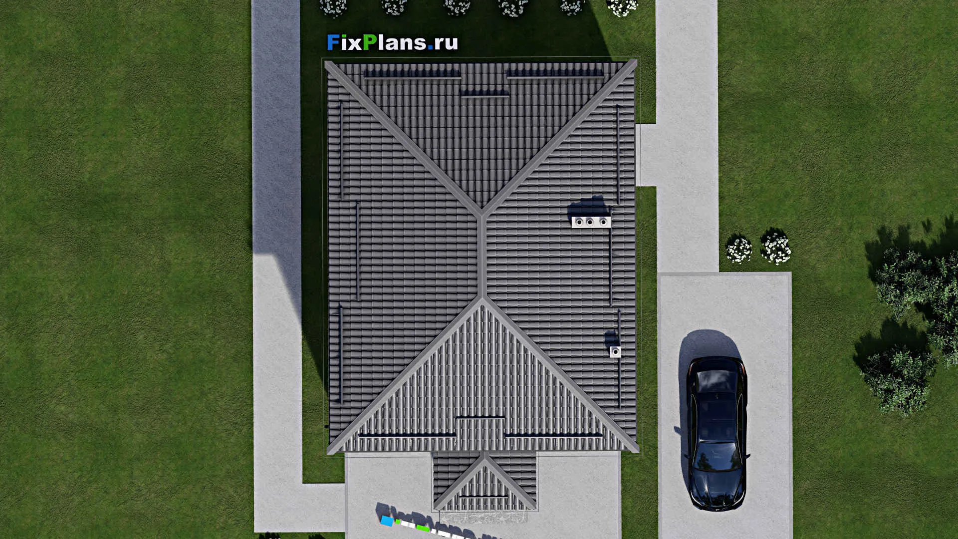 F-3806 - Проект двухэтажного дома 9 на 12, площадью 160 м² с 4 спальнями