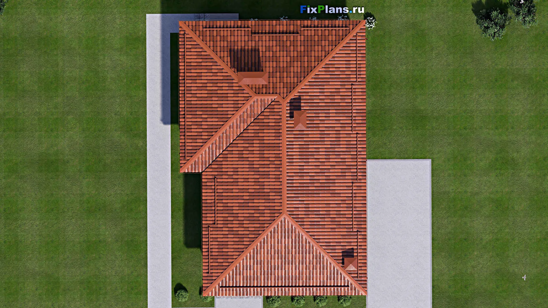 F-15416 - Проект бани 10 на 15, площадью 120 м² с комнатой отдыха, терассой, санузлом и спальней
