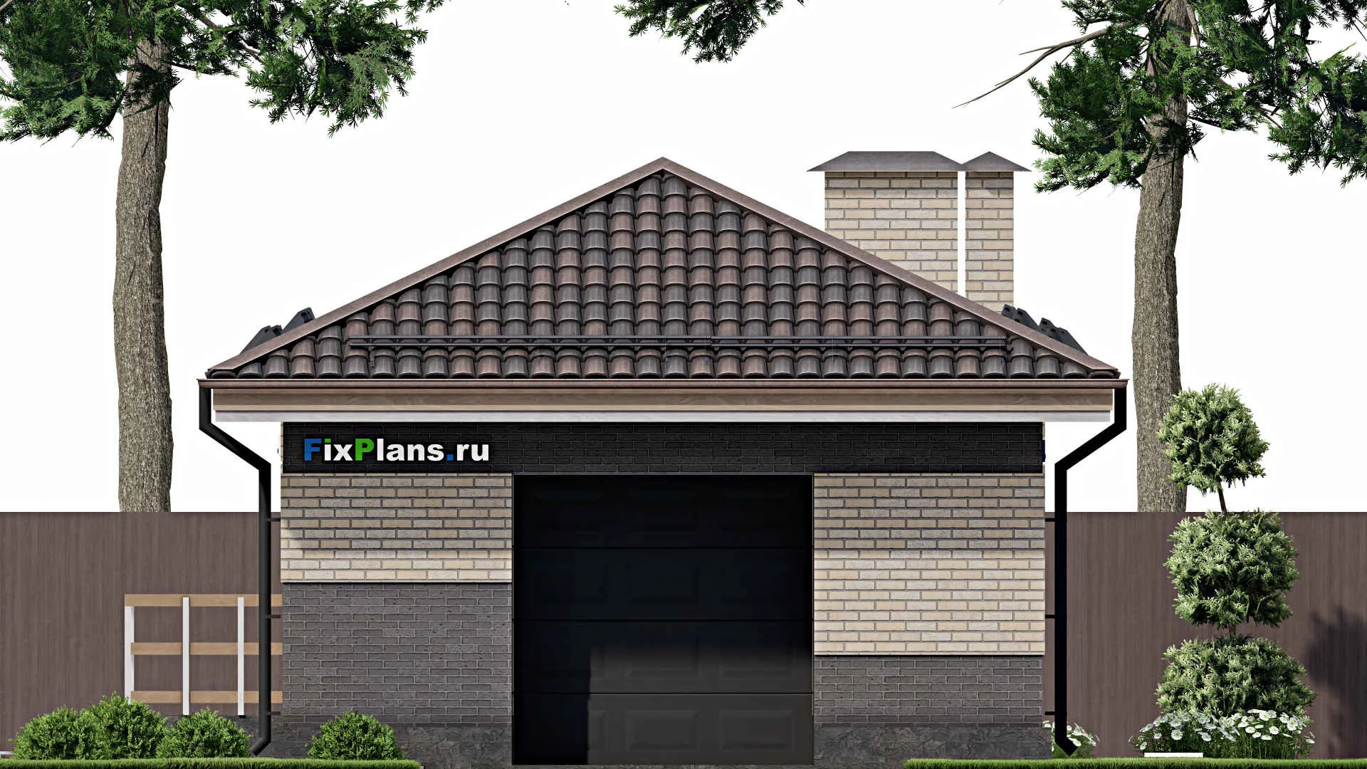 F-6371 - Проект бани 8 на 31, площадью 170 м² с терассой, бассейном, беседкой и санузлом